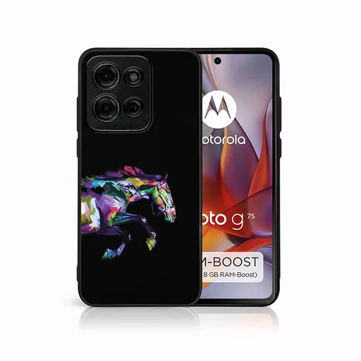 MY ART Ochranný kryt pre Motorola Moto G75 5G HORSE (249)