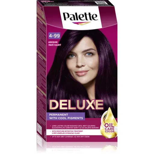 Schwarzkopf Palette Deluxe permanentná farba na vlasy odtieň 4-99 880 Aubergine 1 ks