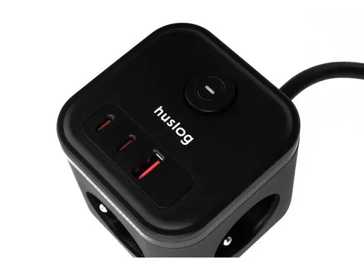 Predlžovací kábel HUSLOG 20W Black 1,5m