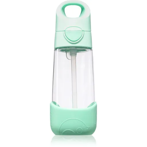 B.Box Bottle with Straw fľaša s rúrkou Spearmint 450 ml