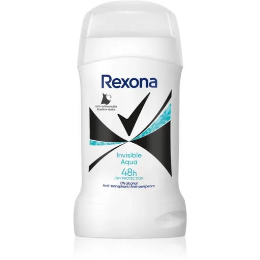 Rexona Invisible Aqua tuhý dezodorant proti bielym a žltým škvrnám 50 ml