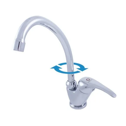 Drezová batéria RAV Slezák SÁZAVA s otočným ramienkom chróm SA506.0/1