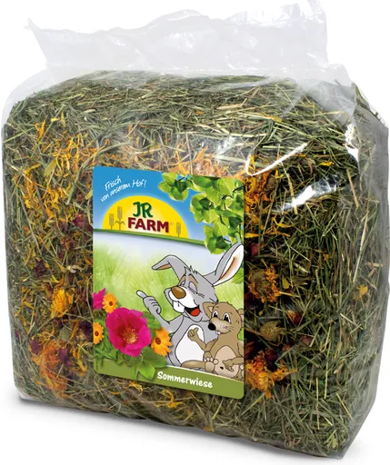 JR FARM seno s letnými kvetmi pre hlodavce 500g