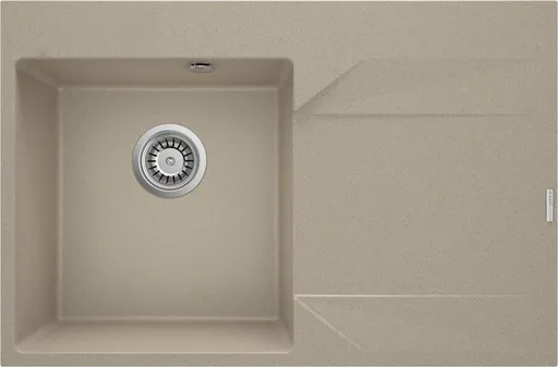 DEANTE DEANTE - Evora pieskový granitový drez, 1-bowl s odkvapkávacou plochou - vpravo ZQJ_711P
