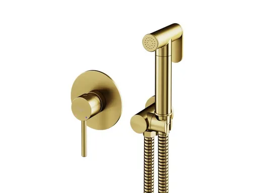BESCO - Set s bidetovou sprškou VEO zlatá brúsená BABBVZBZ