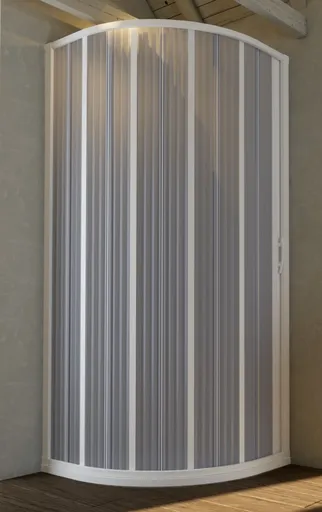 FORTE - Sprchová zástena FLEX - LUNA NEW - Rozmer A - 90, Rozmer B - 90, Rozmer C - 185, Typ otvárania - Zatváranie na stranu OLBBXF140001