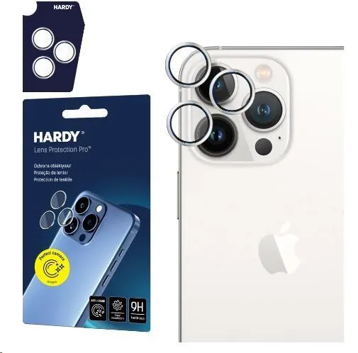 3mk HARDY Lens Protection Pro pre iPhone 15 Pro Max White