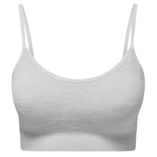 TriDri® Bezšvová športová podprsenka 3D Fit - Ľadovo sivý melír | L