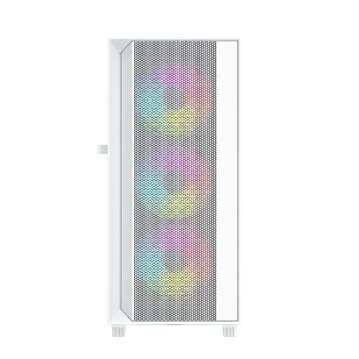 Gembird Fornax 4000 ARGB/Midi Tower/Transpar./Biela