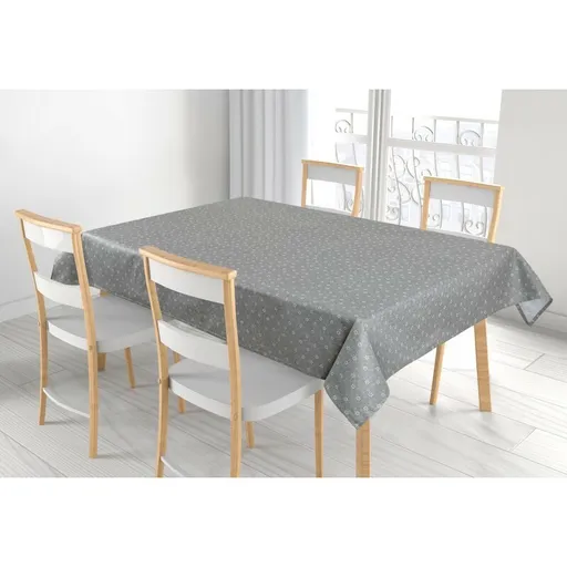 Bellatex Obrus ​​Adela Pnúci kvietok sivá, 100 x 100 cm, 100 x 100 cm