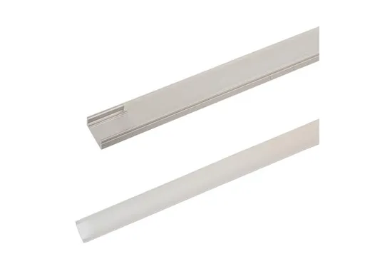 AL profil AS1 nový pre LED pásiky, k prisadzeniu, s difuzorom, 2m