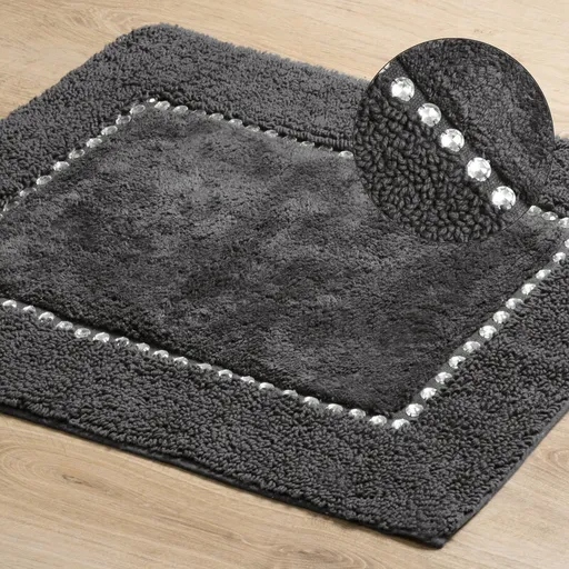ArtFir Kúpeľňový koberček CHIC | tmavosivá 50 x 70 cm