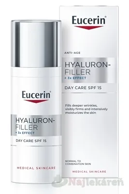 Eucerin HYALURON-FILLER+3xEFFECT Denný krém SPF15 50ml