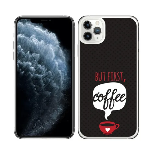 PROTEMIO MY ART Ochranný obal Apple iPhone 11 Pro Max COFFEE (056)