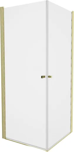 MEXEN/S - PRETORIA duo sprchovací kút 90 x 90, transparent, zlatá 852-090-090-50-00-02