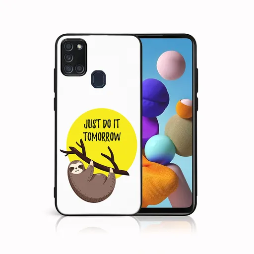 MY ART Ochranný obal pre Samsung Galaxy A21s SLOTH (188)