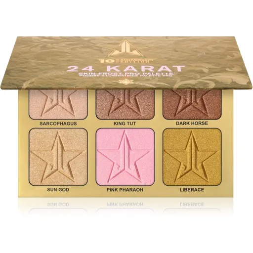 Jeffree Star Cosmetics Skin Frost™ 24K Highlighter paletka rozjasňovačov 6x7 g