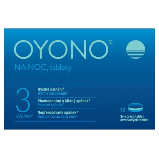 OYONO NA NOC podpora zdravého spánku 12 tabliet