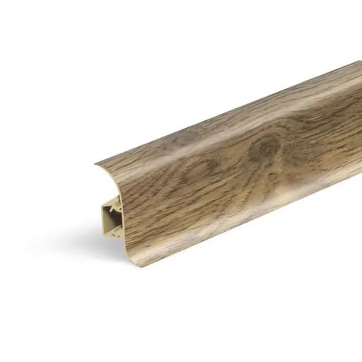 Lišta soklová Naturel dub Argos , PVC dĺžka 250 cm, výška hrany 56 mm, NATNGF0E3