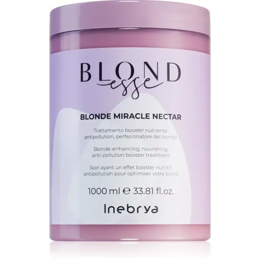 Inebrya BLONDesse Blonde Miracle Nectar hĺbkovo vyživujúca kúra pre blond vlasy 1000 ml
