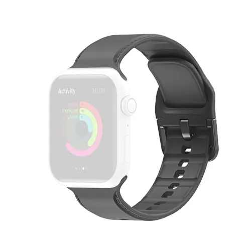 RUBBER Remienok Apple Watch 7 (45mm) / 6 / SE / 5 / 4 (44mm) / 3 / 2 / 1 (42mm) šedý
