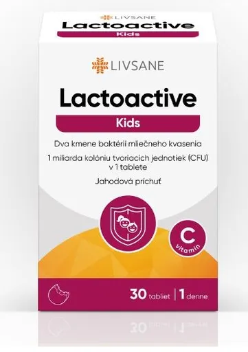 Livsane Laktoaktívne Tablety Kids 30 ks