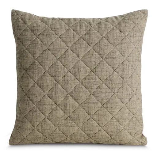 ArtFir Obliečka na vankúš LEN 1 | tmavá béžová 45 x 45 cm