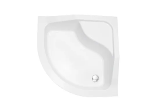 BESCO - Štvrťkruhová sprchová vanička OLIVER I - Nožičky k vani - Bez nožičiek, Rozmer A - 80, Rozmer B - 80 VANKOLIVEI80