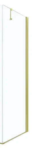 MEXEN - Bočná stena pre-Roma, Lima 100x190 cm 6mm zlatá, transparent 850-100-000-50-00