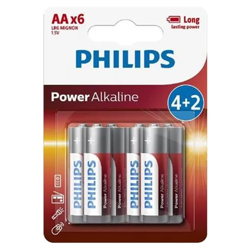 PHILIPS LR6P6BP/10 tužkové batérie 6 kusov
