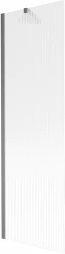 MEXEN/S - Next vaňová zástena FIX 60 x 150, prúžky, grafit kartáčovaná 895-060-000-00-09-66