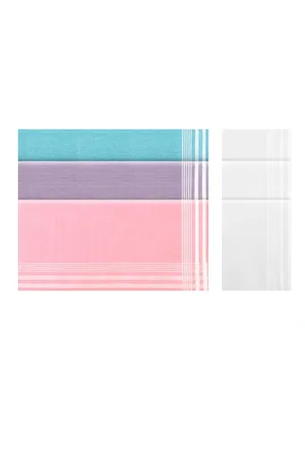 Bavlnené dámske vreckovky ELEKTRA, 6 ks