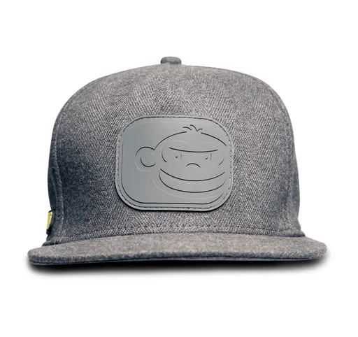 Ridgemonkey šiltovka s rovným šiltom apearel dropback snapback šedá