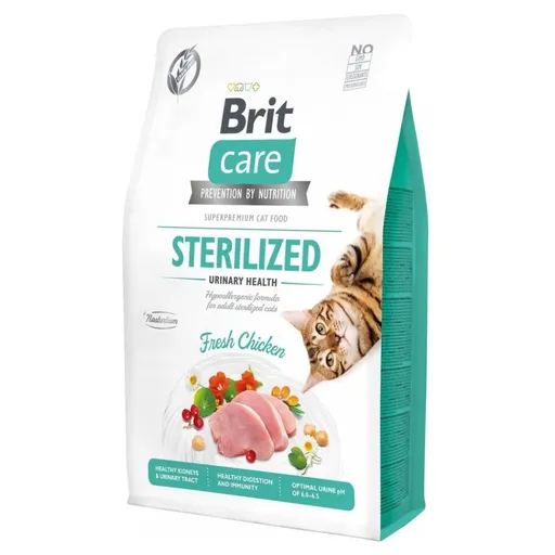 BRIT Care Cat Sterilized Urinary Health granule pre sterilizované mačky 1 ks, Hmotnosť balenia: 2 kg