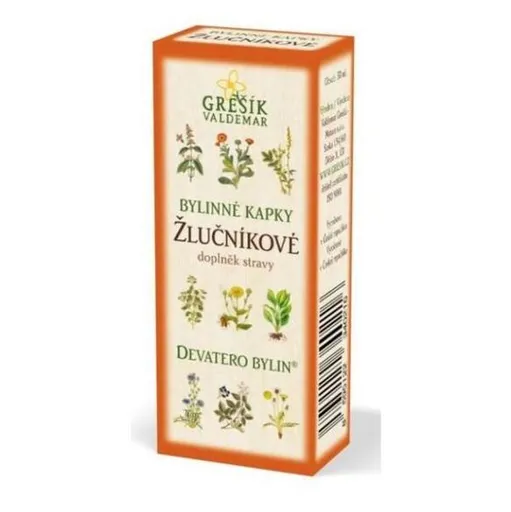 GREŠÍK Žlčníkové kvapky devätero bylín 50 ml