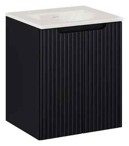 ArtCom Kúpeľňová skrinka s umývadlom NOVA Black U50/2 | 50 cm