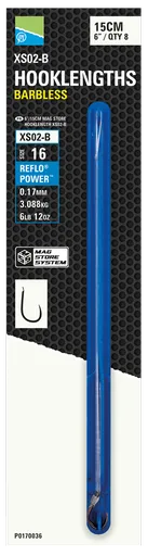 Preston innovations nadväzec mag store hooklenght xs02-b 15 cm - veľkosť háčika 16