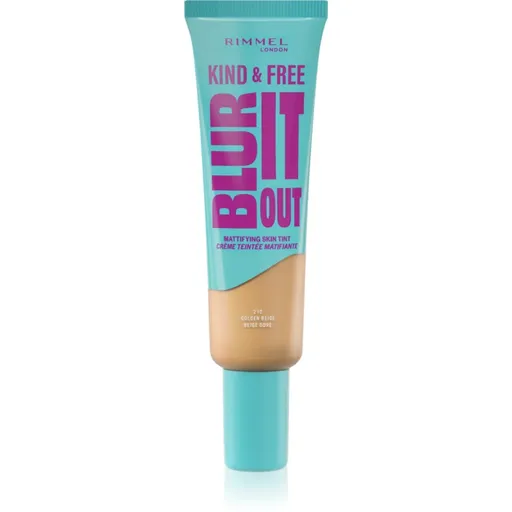 Rimmel Kind & Free Blur It Out ľahký hydratačný make-up SPF 20 odtieň 210 Golden Beige 30 ml