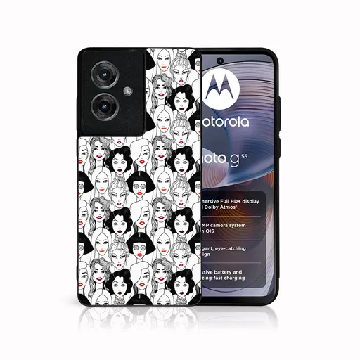 MY ART Ochranný kryt pre Motorola Moto G55 5G LIPSTICK (174)