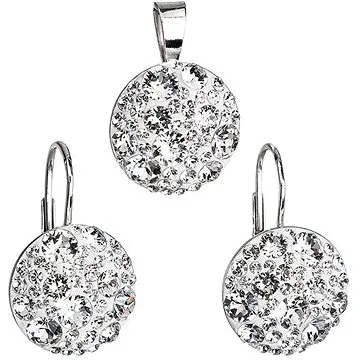 Krystal súprava dekorovaná krištáľmi Swarovski (925/1000, 6,7 g) (8590962391947)