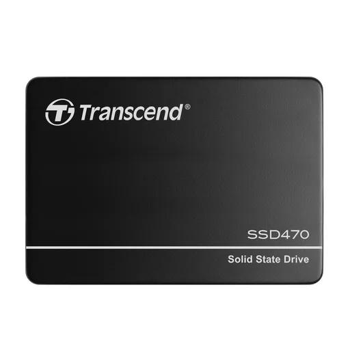 TRANSCEND SSD470K-I 1TB Industrial (3K P/E) SSD disk 2.5" SATA3, 3D TLC, Aluminium case, 560MB/s R, 520 MB/W, čierny