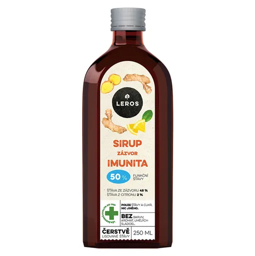 LEROS Sirup imunita zázvor 250 ml