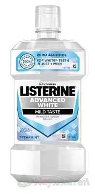 LISTERINE ADVANCED WHITE, bieliaca ústna voda, 500ml