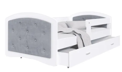 ArtAJ Detská posteľ MAGGIE G | 90 x 200 cm Farba: Sivá / biela