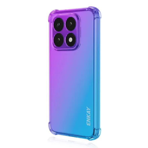 ENKAY GRADIENT Ochranný obal pre Xiaomi 15T PURPLE BLUE