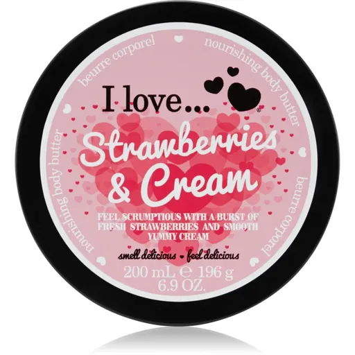 I Love Strawberries & Cream telové maslo 200 ml
