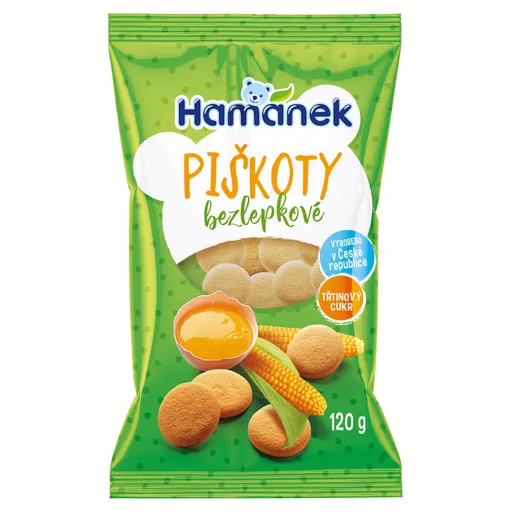 HAMÁNEK Bezlepkové piškóty 120 g