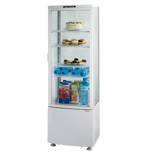 Vitrína na zákusky alebo nápoje, biela 235 l 250 W