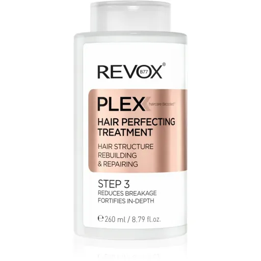 Revox B77 PLEX Hair Perfecting Treatment. Step 3 pred-šampónová starostlivosť pre farbené a poškodené vlasy 260 ml