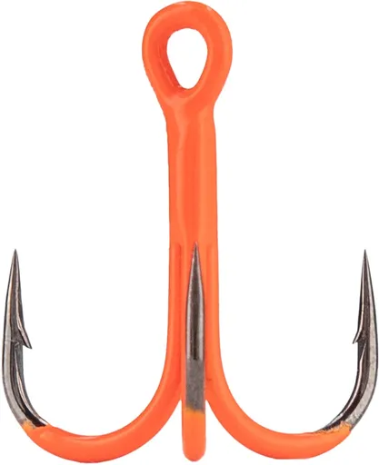 Mikado trojháčiky jaws uv oranžové 6 ks - 2/0